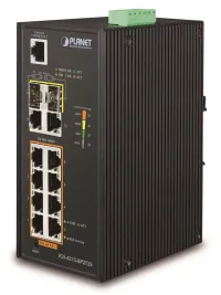 Planet IGS-4215-8P2T2S industriel L2 switch 8x1Gb 2x1Gb SFP 8x PoE 802.3at 240W 48~54VDC -40~75°C IP30 (1 of 2)