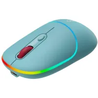 CANYON optical wireless mouse MW-22 RGB 800 1200 1600 dpi 4 keys BT+2.4GHz battery 650mAh dark cyan (1 of 5)