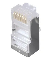 Ceanglóir RJ45 CAT5E STP 8p8c gan sciath fillte ar aghaidh KRJ45/5SH (1 of 2)