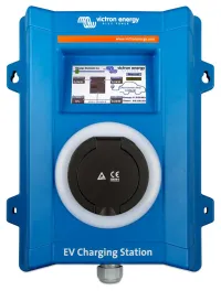 Stáisiún luchtaithe Victron EV do charranna leictreacha 22kW 32A 3f 1f Cineál 2 taispeáint LCD gan cábla (1 of 8)