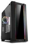 Sharkoon box ELITE SHARK CA200G Middle Tower 2x USB3.0 2x USB2.0 prozorna stran RGB LED črna