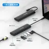 Hub USB-C Swissten 7 in 1 (USB-C 100 W HDMI 4K 1x USB-A 3.0 2x USB-A 2.0 SD Micro SD) Alluminio thumbnail (3 of 6)