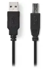 NEDIS kabel USB 2.0 plugg USB-A - plugg USB-B till skrivare etc. svart 2m thumbnail (2 of 2)