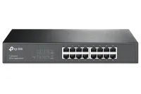 Комутатор TP-Link TL-SG1016D 16x 10 100 1000 Мбіт/с для настільного монтажу в стійку (1 of 3)