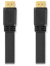 NEDIS High Speed ​​HDMI 2.0 cable with Ethernet 4K@30Hz gold-plated HDMI-HDMI connectors flat black bulk 2m thumbnail (2 of 2)