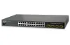 Planet WGSW-24040 jungiklis 24x1000Base-T 4x100 1000-SFP Web SNMPv3 L3 QoS STP RSTP MSTP IGMPv3