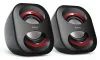 HAMA speakers for laptops and PCs Sonic Mobil 183 2.0 3W 3.5mm jack USB black-red