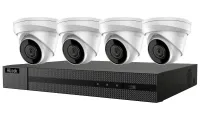 HiLook darbina HIKVISION 4K PoE turret KIT IK-4248TH-MH P 4x kameras IPC-T280H 2,8mm 1x NVR-104MH-C 4P 2TB HDD (1 of 3)