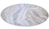 AROZZI Zona Floorpad White Marble protector de suelo redondo 121 cm de diámetro diseño de mármol blanco