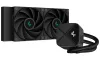 DEEPCOOL water cooler LS520S Zero Dark 2x120 mm fan Intel and AMD full black thumbnail (1 of 2)