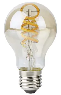 NEDIS Wi-Fi Smart LED Filament Bulb E27 A60 49W 230V 360lm Warm to Cool White Dimmable Gold (1 of 4)