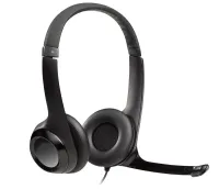 Logitech Headset Stereo H390 laidinės ausinės + mikrofonas USB juodas (1 of 4)