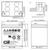 Резервный аккумулятор CSB Pb HR1227W F2 12В 6,5Ач thumbnail (2 of 2)