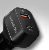 AXAGON schnelles Autoladegerät PWC-PQ38 1x USB-C 1x USB-A PD3.0 QC3.0 AFC FCP Apple 38W thumbnail (2 of 2)