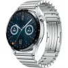 Horloge GT3 46 mm zilver met metalen band