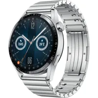 Watch GT3 46 mm silver with metal strap (1 of 6)