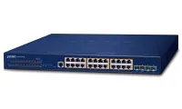 Planet SGS-6310-24P4X Коммутатор L3 PoE 24x1Gb 4x10Gb SFP+ Аппаратный IP-стек VSF Кластерный коммутатор 802.3at 370 Вт (1 of 4)