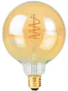 NEDIS LED-lampa E27 G125 38 W 220 V 250 lm 2100 K dimbar extra varmvit retrostil thumbnail (1 of 2)