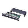 XtendLan Patch panel 10" 1U 12 θύρες CAT5STP LSA με κάλυμμα οριζόντια τοποθέτηση συνδετήρων μαύρο γείωση thumbnail (1 of 1)