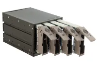 CHIEFTEC internal box up to 525" for 4x SAS SATA HDD black Hot-Swap ALU (1 of 1)