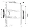 Neomounts WL30-550BL14 Ekranas sieninis laikiklis 32-65" fiksuotas VESA 400X400 keliamoji galia 60kg itin plona juoda thumbnail (6 of 6)