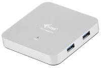 I-tec USB HUB METAL 4 ports USB 3.0 power adapter metallic silver (1 of 3)