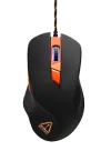 CANYON Gaming Mouse ECLECTOR 6 programowalnych przycisków Czujnik Pixart do 3200 DPI Kabel pleciony Podświetlenie RGB Czarny