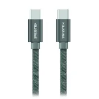Кабел за данни Swissten Textile USB-C USB-C 1.2 M сив (1 of 1)