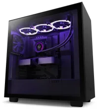 Корпус NZXT H7 ATX 2x120 мм вентилятор USB-C 2x USB скляна сторона чорна (1 of 6)