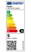 NEDIS Wi-Fi viedā LED kvēldiega spuldze E27 A60 49W 230V 360lm no silta līdz vēsa balta aptumšojama zelta thumbnail (4 of 4)