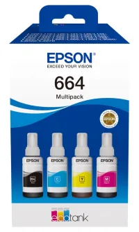 Epson atramentová náplň 664 T66464A EcoTank L120 L310 L305x L3060 L3070 L1300 4-colour Multipack (1 of 1)