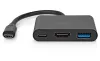 NEDIS USB 3.2 Gen 1 Adapter USB-C Plug - USB-A Socket - USB-C Socket HDMI Output Black Box 10 cm thumbnail (2 of 4)