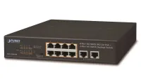 Planet FSD-1008HP PoE-Switch 10x 100 MB 8xPoE 802.3at 30 W 120 W VLAN-Erweiterungsmodus 10 MB mit bis zu 250 m ohne Lüfter (1 of 2)