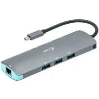 USB-C metalo nano dokas 4K HDMI LAN + maitinimo tiekimas 100 W (1 of 6)