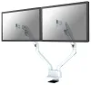 Neomounts FPMA-D750DWHITE2 Desktop displayhouder 10-32" VESA klem 100X100 draagvermogen 2x8kg gaszuiger 2 displays wit