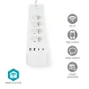 NEDIS Wi-Fi viedais pagarinājuma kabelis 3x E tipa ligzda 16A 2x USB-A 2x USB-C 2m Android iOS White thumbnail (6 of 6)