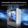 COUGAR PC Case DUOFACE Pro White Mid Tower Airflow Преден панел TG Ляв панел 2 x ARGB 140 mm & 1 x 120 mm вентилатори thumbnail (16 of 32)