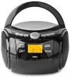 NEDIS CD Player Boombox Power 9W Battery Powered Mains Powered Stereo BT FM USB Black thumbnail (2 of 8)