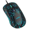 Mouse OP-636B, gaming, wired, laser, 3200 dpi, LED backlight, USB, black-blue thumbnail (1 of 3)