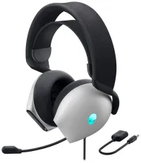 DELL headset AW520H Wired gaming Headset headphones + microphone white (1 of 5)