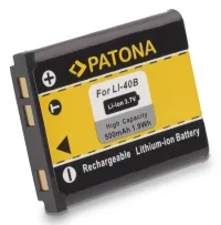 Batterie PATONA pour photo Rollei Compactline 800 Olympus Li-40B Li-42B 500mAh (1 of 1)