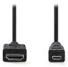 Cavo NEDIS HDMI ad alta velocità con connettori Ethernet HDMI-micro HDMI nero 2 m