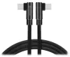 Câble de données textile Swissten Arcade USB-C USB-C 1,2 M Connecteurs L Noir thumbnail (1 of 1)