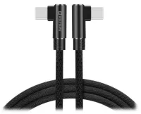 Swissten текстилен кабел за данни Arcade USB-C USB-C 1.2 M L конектори Черен (1 of 1)