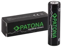 Ceallraí in-athluchtaithe PATONA 18650 Li-lon 3350mAh PREMIUM 3.7V ardaithe móide cuaille (1 of 3)