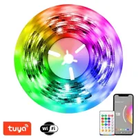 Taśma LED IMMAX NEO LITE SMART 48W Wi-Fi IP65 RGB CCT kolor 406lm m 2700-6500 K z możliwością ściemniania. DO+Muzyka 10m TUYA (1 of 6)