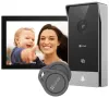 EZVIZ smart home intercom HP5 Wi-Fi 2K 7" touch monitor video doorphone campainha sem fio IP65 preto-prata