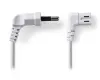 NEDIS power cable EURO plug (angled) - connector IEC-320-C7 (angled left) white 3m thumbnail (2 of 2)