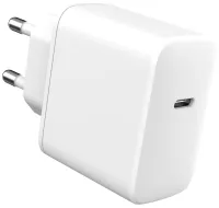 ESTUFF Kodulaadija EU PD 30W 1 x USB-C Sisend: 230V EU Väljund: PD 3.0 30W. Valge (1 of 1)