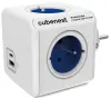 Cubenest Powercube Bunaidh USB PD 20W A+C Soicéad 4x bán bonn sábháilteachta leanaí gorm 16A 250V~3680W